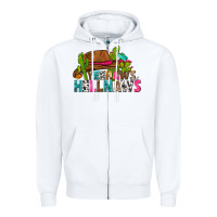 White yeehaws and hellnaws Zipper Hoodie - texasbilliewilder