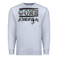Heather Grey goneracing Premium Sweatshirt - CowhideDigitalArt