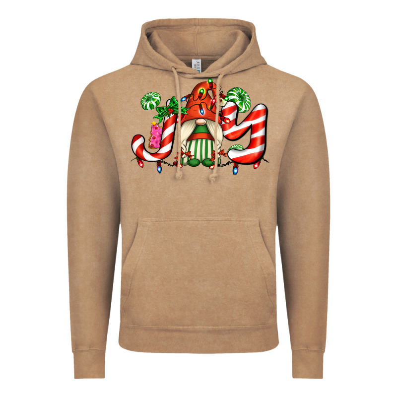 Joy With Gnomes And Christmas Cookie And Candies Vintage Hoodie by AdoDesignShop | Teevron
