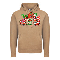 Vintage Coffee joy with gnomes and christmas cookie and candies Vintage Hoodie - AdoDesignShop