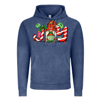 Vintage Denim joy with gnomes and christmas cookie and candies Vintage Hoodie - AdoDesignShop
