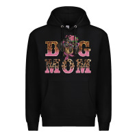 Black dog mom dachshund Premium Hoodie - BarkalooDesign