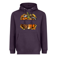 Plum Personalized Fall Pumpkin Heavyweight Hoodie - texasbilliewilder