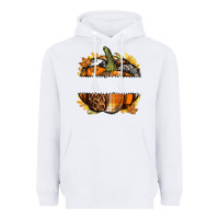 White Personalized Fall Pumpkin Heavyweight Hoodie - texasbilliewilder