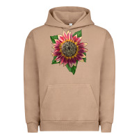 Pigment Burro crimson blaze sunflower Urban Hoodie - LillyAllenDesigns