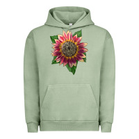 Pigment Oil Green crimson blaze sunflower Urban Hoodie - LillyAllenDesigns