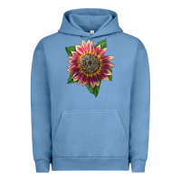 Pigment Pebble Blue crimson blaze sunflower Urban Hoodie - LillyAllenDesigns