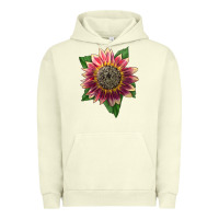 Pigment Pistachio crimson blaze sunflower Urban Hoodie - LillyAllenDesigns