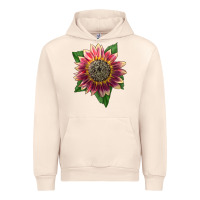 Sandshell crimson blaze sunflower Urban Hoodie - LillyAllenDesigns