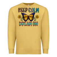Antique Gold keep calm dream on Premium Sweatshirt - CowhideDigitalArt