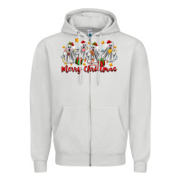 Dove Grey merry christmas pantasmas ghost christmas Zipper Hoodie - Zillion Design Studio