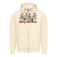 Sandshell merry christmas pantasmas ghost christmas Zipper Hoodie - Zillion Design Studio