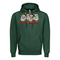Sports Green merry christmas pantasmas ghost christmas Zipper Hoodie - Zillion Design Studio
