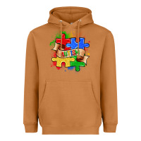 Meerkat autism puzzle pieces Heavyweight Hoodie - Zillion Design Studio