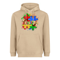 Mushroom autism puzzle pieces Heavyweight Hoodie - Zillion Design Studio