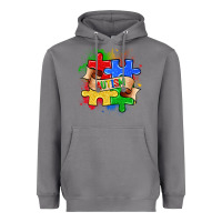 Storm autism puzzle pieces Heavyweight Hoodie - Zillion Design Studio