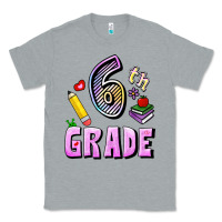 Heather Grey Sixth Grade Classic Tee - RanaPortraitStore