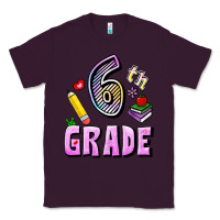 Plum Sixth Grade Classic Tee - RanaPortraitStore