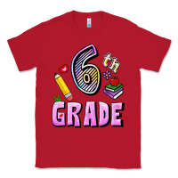 Red Sixth Grade Classic Tee - RanaPortraitStore
