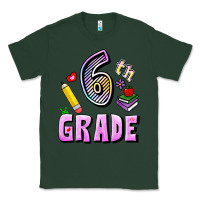 Sports Green Sixth Grade Classic Tee - RanaPortraitStore