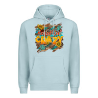 Blue Mist beautiful crazy Premium Hoodie - NancyCooperArtShop