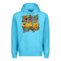 Ocean Blue beautiful crazy Premium Hoodie - NancyCooperArtShop