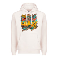 Pale Pink beautiful crazy Premium Hoodie - NancyCooperArtShop