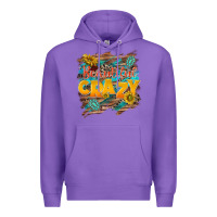 Purple beautiful crazy Premium Hoodie - NancyCooperArtShop