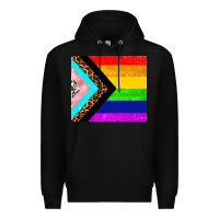 Black pride flag Premium Hoodie - AdoDesignShop