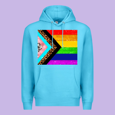 Pride Flag Premium Hoodie Designed By Adodesignshop