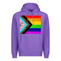 Purple pride flag Premium Hoodie - AdoDesignShop