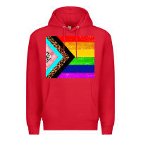 Red pride flag Premium Hoodie - AdoDesignShop