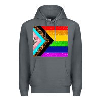 Rock pride flag Premium Hoodie - AdoDesignShop