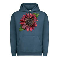 Pigment Midnight Navy chocolate sunflower Urban Hoodie - LillyAllenDesigns