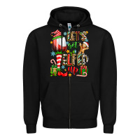 Black let's get elfed up Zipper Hoodie - Zillion Design Studio