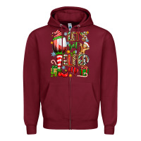 Burgundy let's get elfed up Zipper Hoodie - Zillion Design Studio