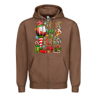 Chestnut let's get elfed up Zipper Hoodie - Zillion Design Studio
