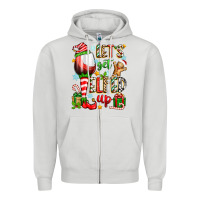 Dove Grey let's get elfed up Zipper Hoodie - Zillion Design Studio