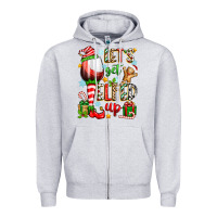 Heather Grey let's get elfed up Zipper Hoodie - Zillion Design Studio