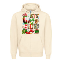 Sandshell let's get elfed up Zipper Hoodie - Zillion Design Studio