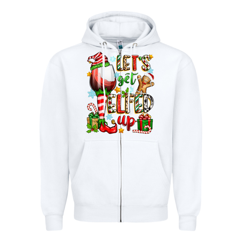 Let's Get Elfed Up Zipper Hoodie by Zillion Design Studio | Teevron