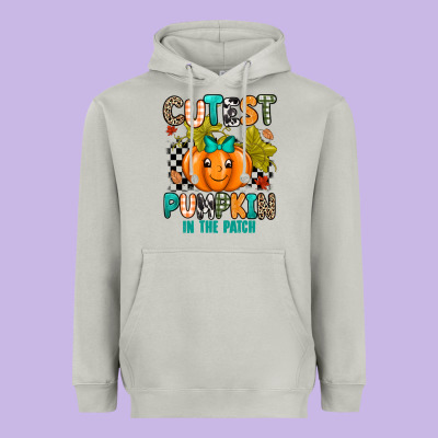 Cutest Pumpkin In The Patch Heavyweight Hoodie Designed By Texasbilliewilder