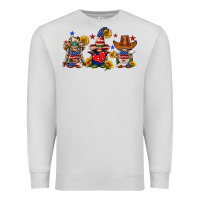 Dove Grey american gnomes Premium Sweatshirt - FaDigitalArtStudio