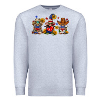 Heather Grey american gnomes Premium Sweatshirt - FaDigitalArtStudio