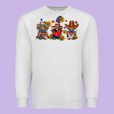 American Gnomes Premium Sweatshirt Designed By Fadigitalartstudio