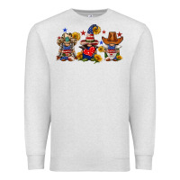 Oatmeal Heather american gnomes Premium Sweatshirt - FaDigitalArtStudio