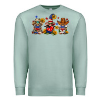 Seafoam american gnomes Premium Sweatshirt - FaDigitalArtStudio