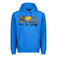 True Royal Peace Love Giraffes Premium Hoodie - LillyAllenDesigns