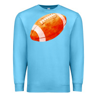 Ocean Blue american football  pigskin  gridiron football Premium Sweatshirt - FaDigitalArtStudio