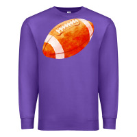 Purple american football  pigskin  gridiron football Premium Sweatshirt - FaDigitalArtStudio